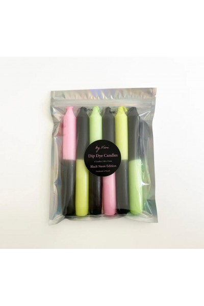 Bougies collection neon black