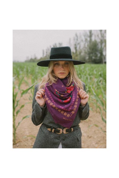 Foulard Kamila prune