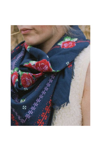 Foulard Kamila bleu