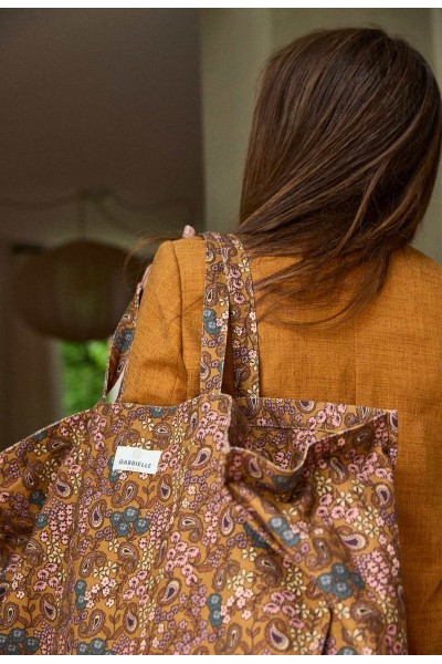 Sac week end arabesque ocre