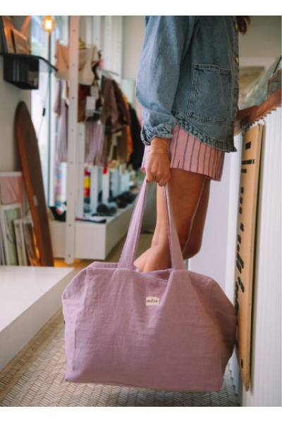 Sac week end lin lilas