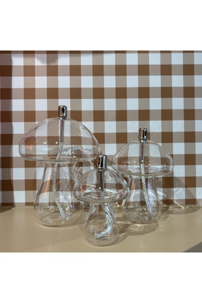 Lampe à huile champignon clear