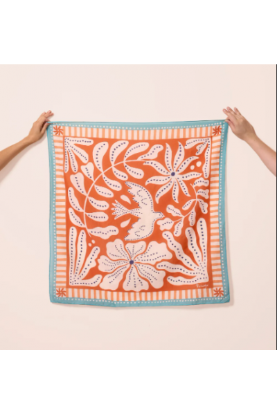 Foulard liberté terracotta