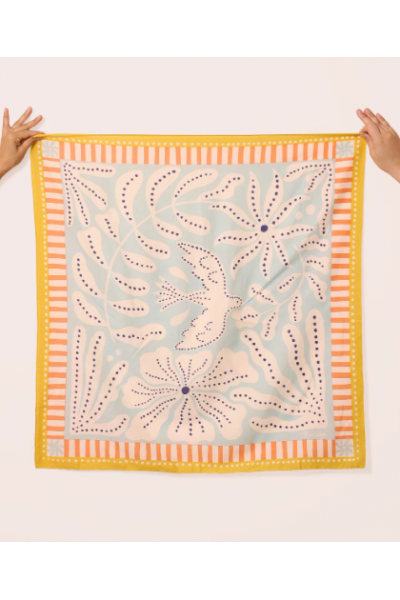 Foulard liberté bleu