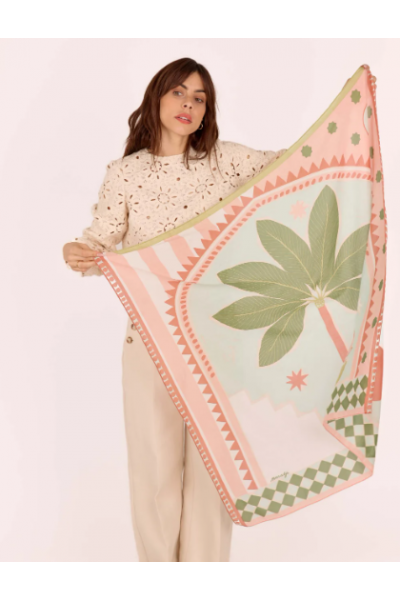 Foulard Riad rose