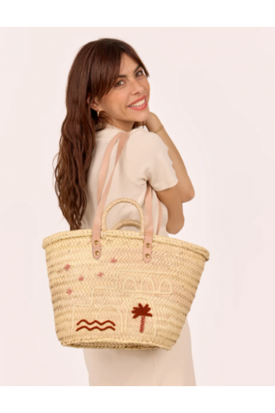 Panier mi casa rose