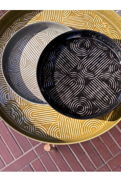 Plateau 35cm black