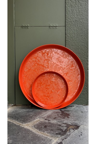 Plateau 35 cm orange