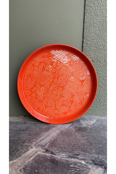 Plateau 44cm Orange