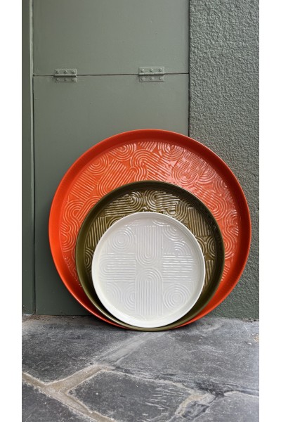 Plateau 35cm Blanc