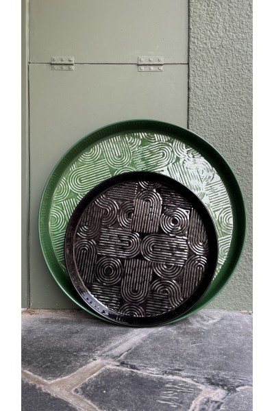 Plateau 44cm Black