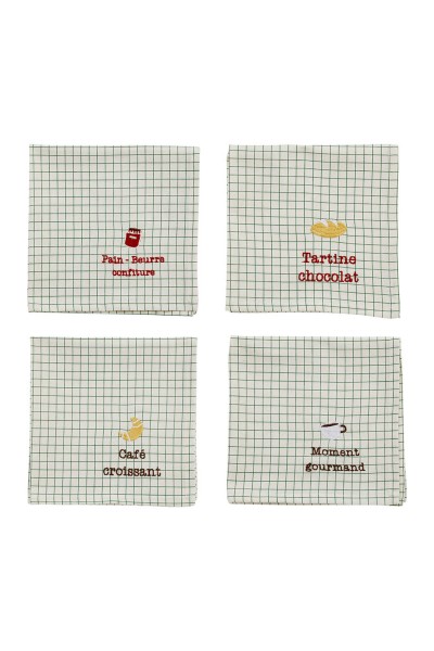 Serviettes de table lot de 4