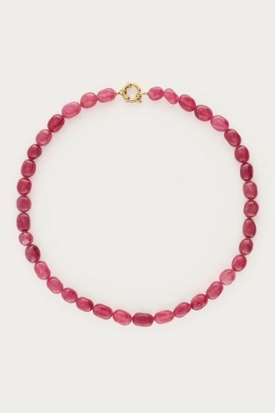 Collier perles / Bordeaux