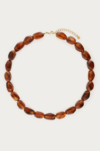 Collier Alice marron