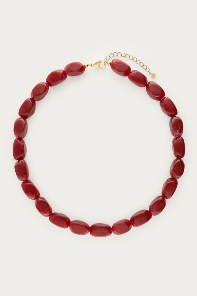 Collier Alice bordeaux