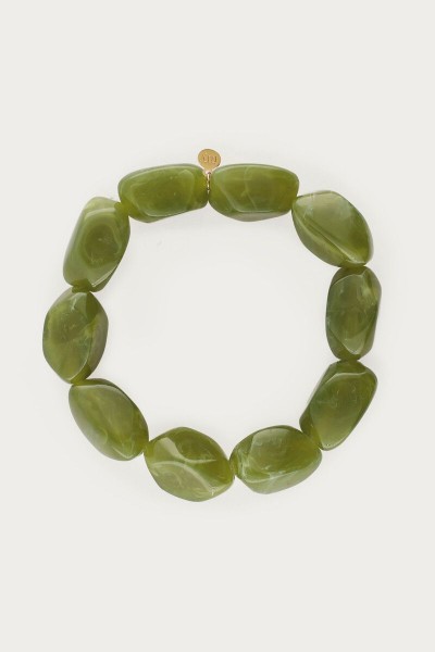 Bracelet perles / vert