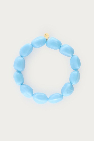 Bracelet perles / bleu